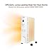 Comfort Zone Electric Oil-Filled Radiant Radiator Space Heater, Never Refill, Adjustable Thermostat, Tip-Over Switch & Overheat Protection System, Ideal for Home, Bedroom, & Office, 1,200W, CZ7007J