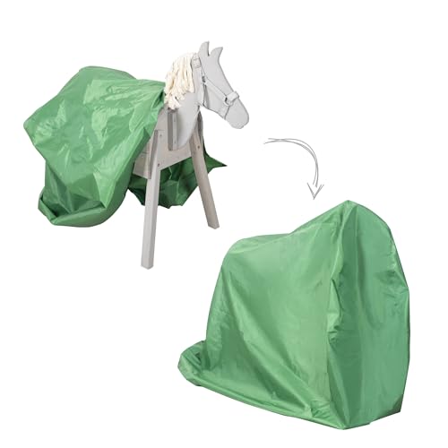 Funda impermeable para caballo de juego roba tejido resistente verde exterior