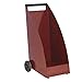 Produktbild Max Knobloch Holzkarren dunkelrot Kaminholzwagen Knwood weinrot Holzstapler Outdoor KNWOOD3001BOR 70 Liter Holzsammler Outdoor Kaminholzwagen mit Rollen RAL 3005