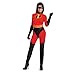 Disguise womens Mrs. Incredible Skirted Deluxe Adult Sized Costumes, Red, Medium US