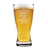 15 oz Beer Pilsner Glass Gift Horror Movie Street Signs Halloween