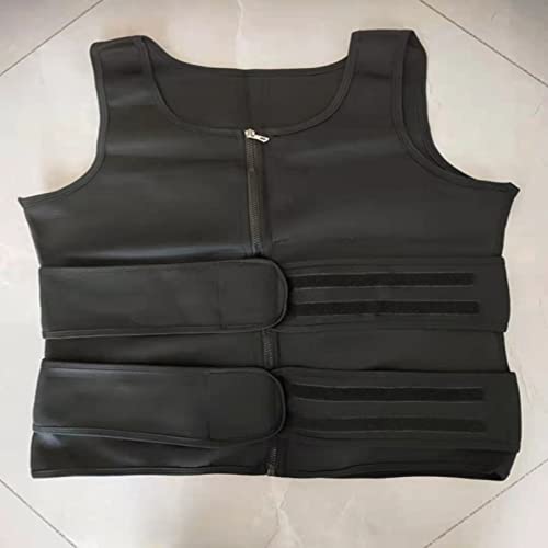 Chyjoey Men Fitness Sauna Suit - Tummy Control Body Shaper Tops With Zip, Waist Slimming Vest Belt For Gym Exercise #TOP7