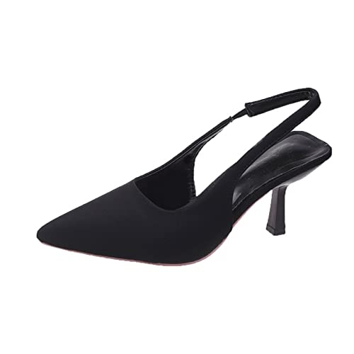 Escarpins pointus anti-fatigue à talon stiletto pour rester debout sans douleur en soirée
