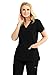 Grey's Anatomy Signature 2115 V-Neck 3 Pocket Top Black S