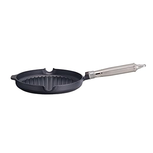Ronneby Bruk 120310 Maestro grillpan, met schenktuit, kleur: zwart, gietijzer