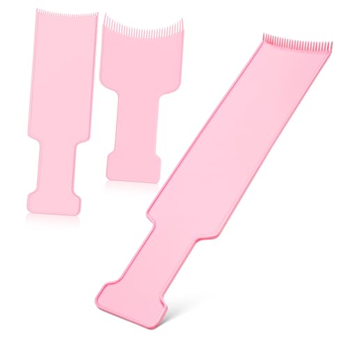 Mikinona 3piezas Kit Herramientas Peluquería Tabla Cepillo Teñir Cabello Dientes Redondeados