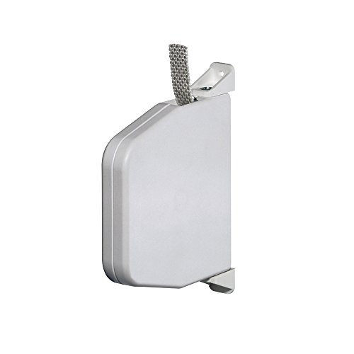jarolift Enrouleur de sangle de volet roulant standard, largeur 15 mm, pivotant, montage en applique avec vis, 5 m de sangle inclus, Blanc