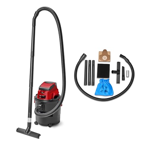 Einhell Akku-Nass-Trockensauger TC-VC 18/15 Li-Solo Power X-Change (Lithium-Ionen, Kunststoffbehälter 15 l, 4 Rollen, inkl. Saugschlauch, div. Filter, ohne Akku u. Ladegerät)