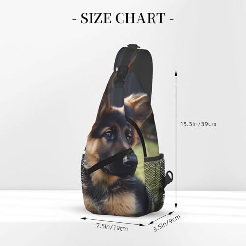 Mochila tipo sling negra para adulto 7.5"x3.5"x15.3" miniatura 2