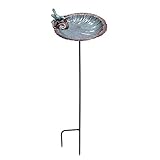 Achla Designs Scallop Shell Birdbath and Feeder with Stake