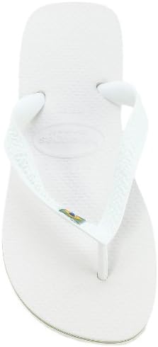 Havaianas Women's Brazil Flip Flop Sandal, White, 11/12 M US | Image 1
