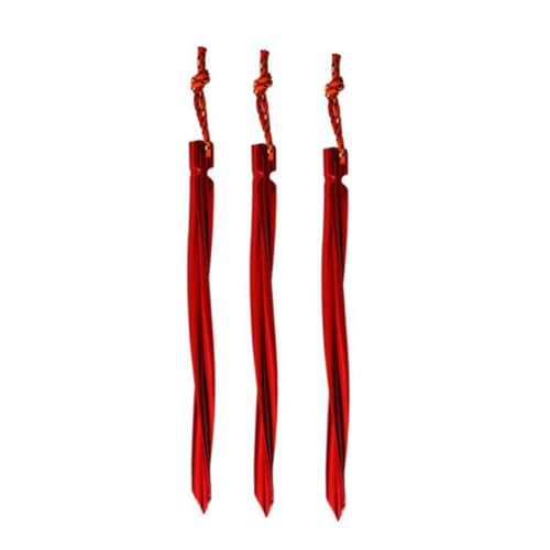 Toyvian 7Piezas Estacas De Aluminio Camping Reflectantes Piquetas De Tienda De Resistencia Alta para Acampar y Senderismo