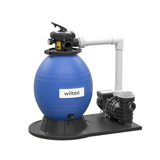 Wiltec Sistema De Filtro De Arena 550W Tanque De Filtrado 38L Y Bomba Autocebante 18000L/H Piscina