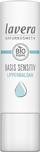 lavera basis sensitiv Lip Balm - for sensitive lips - moisturises & soothes - with organic jojoba oil & organic almond oil - vegan - Image 3