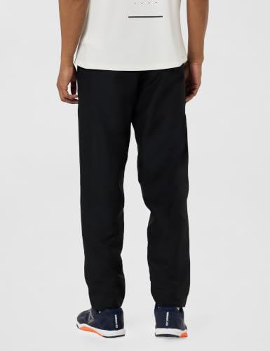 Image of Reebok Men's Woven Mesh Track Pants - Breathable Mesh Panels Gym Trackpants for Men | Training Running Payjama for Men | Athletic Pants - Elastic Drawcord Waistband