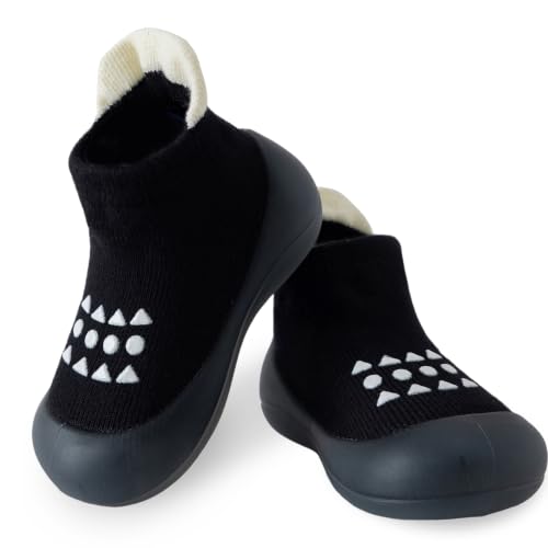 Hstyle Black Toddler Walking Slippers