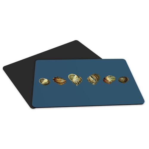 Set de table caoutchouc bleu grand format lot de 4 illustration
