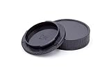 Material: Kunststoff vhbw Objektivdeckel Set Rück- und Gehäusedeckel Schutzdeckel Lens Cap für viele Geräte von Leica mit R-Bajonett-Anschluss.