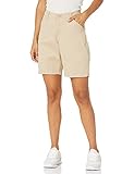 Lee Women's Regular Fit Chino Bermuda Short, Safari, 8 Petite