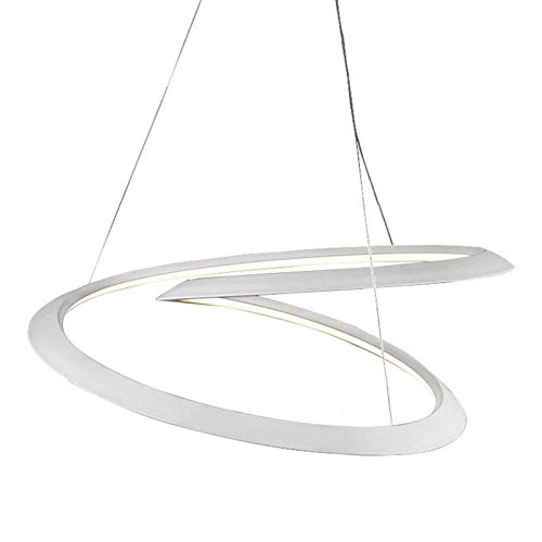  Kepler Minor - Lampadario a LED, Bianco/dimmerabile 1 – 10 V/2700 K/H 32 – 35 cm, Ø84cm/Aluminium extrudiert pulverbeschichtet/Balda