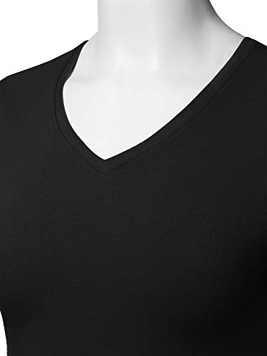 STARJJ-Womens-Basic-Active-Strethcy-Slim-Fit-Bodycon-V-Neck-Crewneck-Short-Sleeve-T-Shirt-Top-S-XL STARJJ-Womens-Basic-Active-Strethcy-Slim-Fit-Bodycon-V-Neck-Crewneck-Short-Sleeve-T-Shirt-Top-S-XL