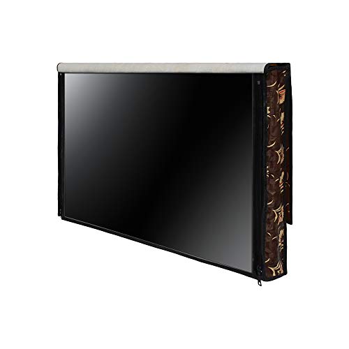 Image of DREAM CARE Double Use - Transparent & Printed Flap - 43 Inches LED TV Cover, Waterproof LED TV Cover for (LG, Samsung, Vu, Mi, Realme, TCL, Croma), SA36