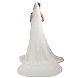 Unser Brautschleier besteht aus Mesh, die Verzierung von Perlen und Strasssteinen macht Sie zum Mittelpunkt der Hochzeit.