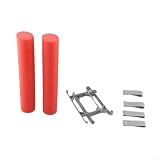 Deskbloom Floating Water Landing Gear, for DJI for mini 3 Pro and for mini 4 Pro, Heightened Tripod Skid Kit with Buoyancy Rods, Red and Grey, ABS
