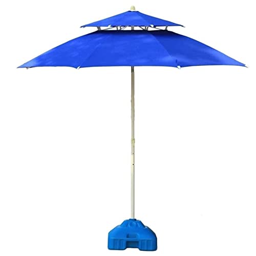 Parasol de jardín de 230cm con inclinación, sombrilla de terraza exterior para mesa y camping