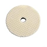 12,7 - 17,8 cm Woll-Polierpads zum Wachsen, Polieren und Versiegeln – mittlere Aggression-Stützpads für elektrische und pneumatische Poliermaschinen (17,8 cm)