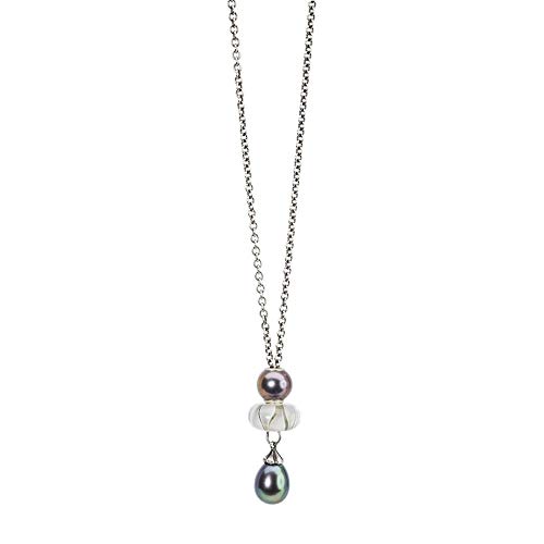 Trollbeads Collana d'Argento con Ametista, 100 cm