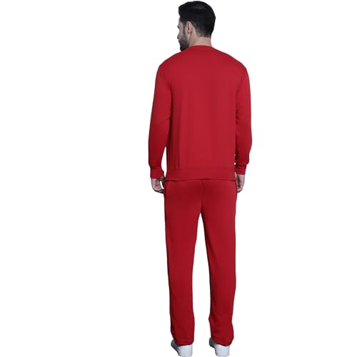 Image of Mack Jonney Printed Round Neck Cotton Fleece Track Suit for Men (Pack of 2)(Kangaroo Pockets)-MACK51565