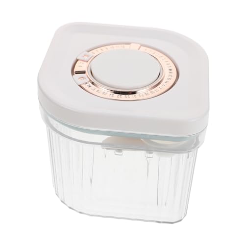 KOMBIUDA caja de leche en polvo contenedor de seguimiento de fecha contenedor de golosinas para perros dispensador de dulces contenedor de hierbas contenedor silicona Transparent