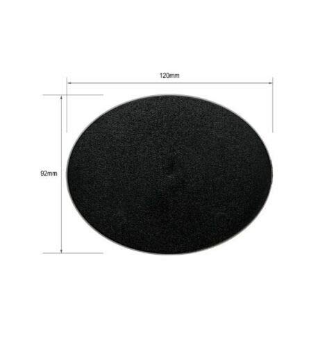 Base Ovale Grande Per Warhammer – 120x92 Mm, Non Dipinta, Tema Space Wolves
