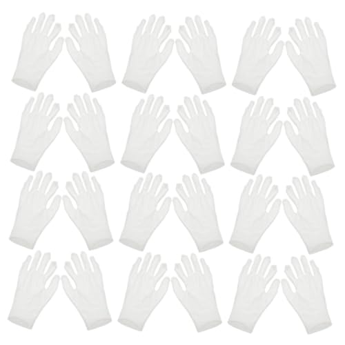 OSOLADY Moisturizing Gloves Overnight Soft Cotton Work Gloves Relief for Women 24 Pcs