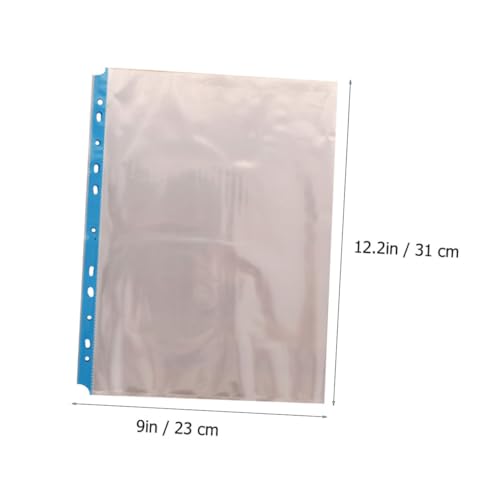 Pochettes de classeur PP transparentes A4 à 11 trous pour protection document - 2