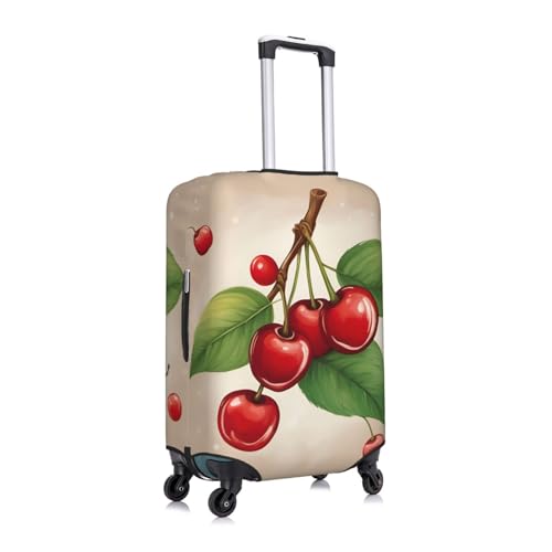 Lovely Sweet Red Cherry 1 Print Luggage Suitcase Cover Protector Luggage Washable Covers With Concealed Zipper3