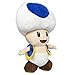 Little Buddy Super Mario All Star Collection 1588 Blue Toad Stuffed Plush, 7