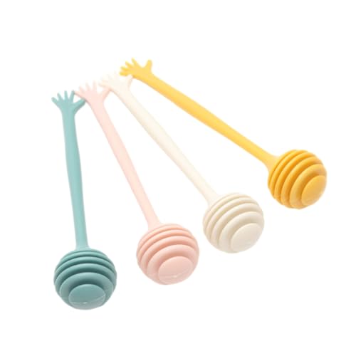 TOYMYTOY 4個 蜂蜜用スティック 多用途コーヒー ミルクティー攪拌棒 で携帯便利 蜂蜜混ぜ棒 家 レストラン対応 再利用可能