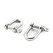 Aexit 2 Pcs Material handling Silver Tone Stainless Steel M8 Thread Wire Rope Cable Clip Saddle Clamp Model:24as499qo141