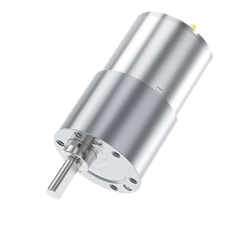JGB37-3530 Motor de engranaje de CC de 12/24v, caja de engranajes de Metal de 37mm, motorreductor de 2,5 RPM-960 RPM, Motor de engranaje de eje excéntrico de alto par Motop(600RPM_24V SINGLE MOTOR)