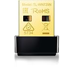 TP-Link USB WiFi Adapter for PC(TL-WN725N), N150 Wireless Network Adapter for Desktop - Nano Size WiFi Dongle for Windows 11/10/7/8/8.1/XP/ Mac OS 10.9-10.15 Linux Kernel 2.6.18-4.4.3, 2.4GHz Only