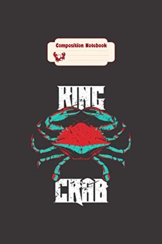 Composition notebook: alaskan king crab aquatic gift ideas - 50 sheets, 100 pages - 6 x 9 inches