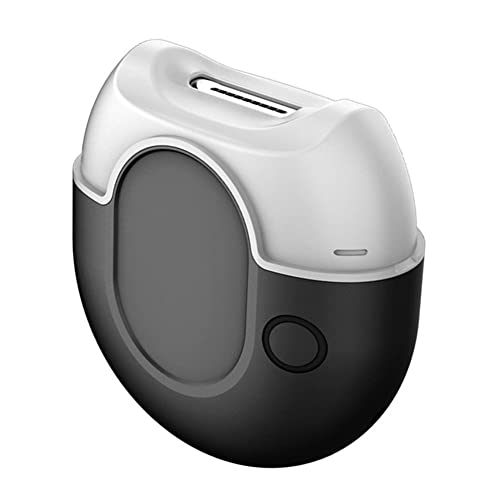 LiLiTok Coupe-ongles électrique, Coupe-ongles Automatique avec boîte de Rangement pour Copeaux d'ongles, Outil de soin des Ongles électrique pour Bébé Adulte Aîné (Noir) Cover
