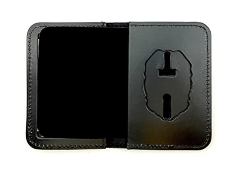Étui badge police Pennsylvanie anti-usure en cuir noir PF 348