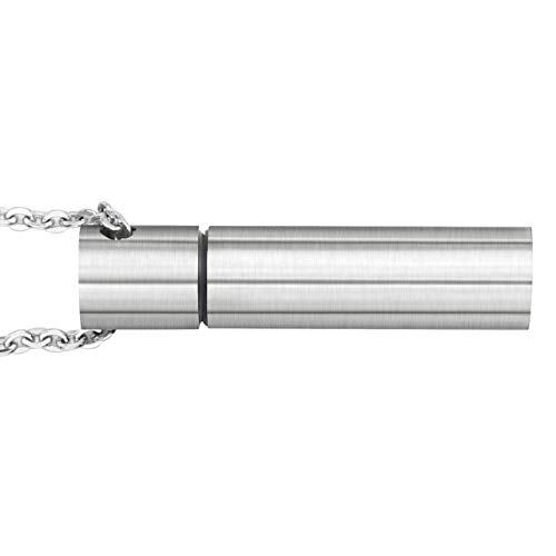 Jovivi Edelstahl Memorial Schmuck Asche Urne Anhänger Zylinder Kette Kapsel Pendant Halskette Damen Herren Gedenk Geschenk