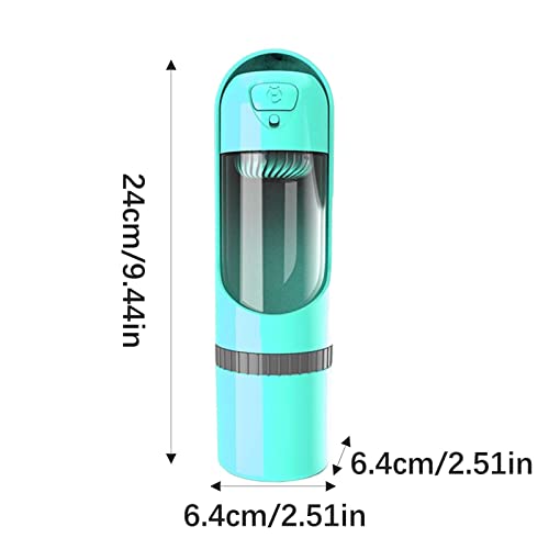 água portátil para cães - Alimentador dispensador água para animais estimação pullable com copo arma