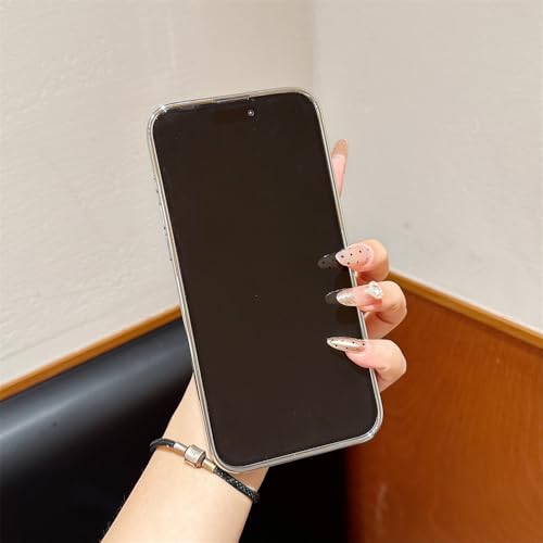 Coque iPhone 14 Pro Max argent pour photos et vidéos mains libres avec support