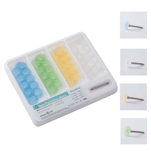 Image of Dental Composite Finishing Polishing Disc, Stem Universal Kit (40pcs) (14MM)