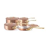 SET INCLUDES: 2.7-Qt Sauce Pan With Lid, 3.3-Qt Sauce Pan With Lid, 3.3-Qt Saute Pan With Lid, 10.2-In Frying Pan, 11.8-In Frying Pan and 6.1-Qt Stewpan With Lid SUPERIOR HEAT CONDUCTIVITY: Bilaminated 2.5mm copper and stainless steel construction he...
